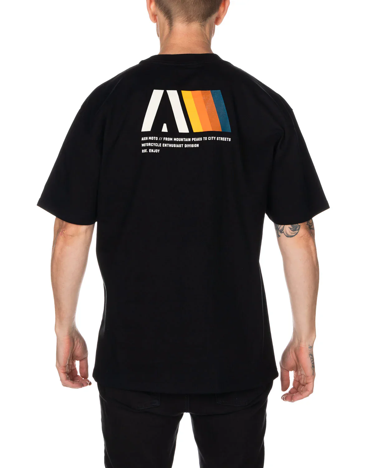 Akin Moto - Lomond Black Tee - Image 2
