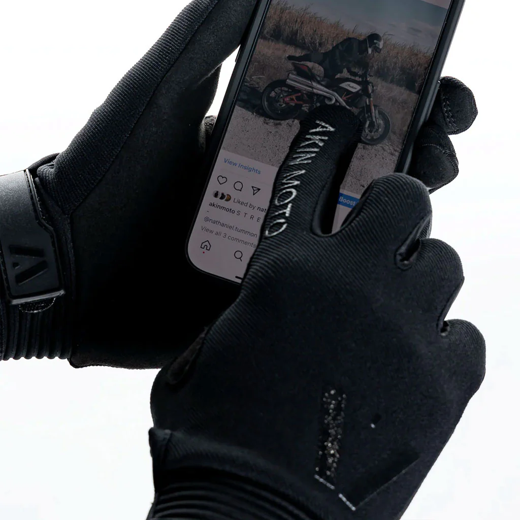 Akin Moto - Raider Black MX Gloves - Image 3