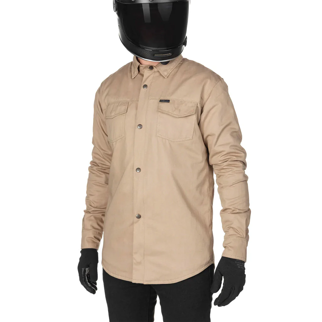 Akin Moto - Trusty Khaki Motorcycle Shirt