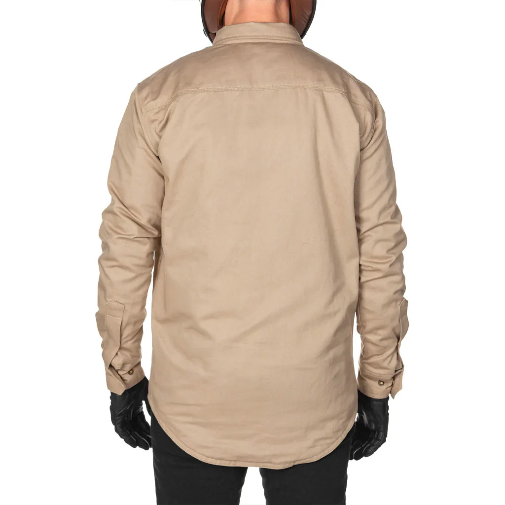 Akin Moto - Trusty Khaki Motorcycle Shirt - Image 4