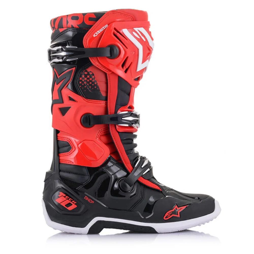 Alpinestars - Tech 10 Black/Red MX Boots - Image 2