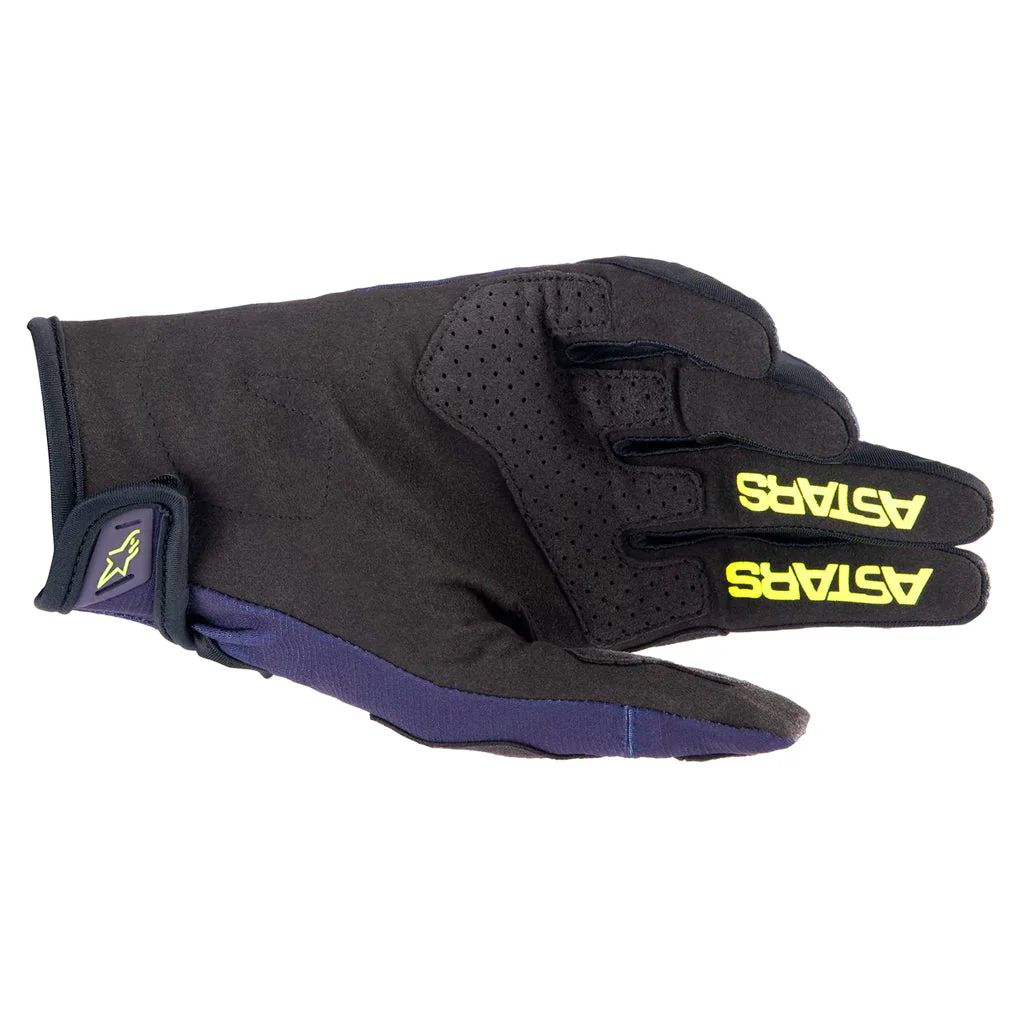 Alpinestars - 2023 Techstar Navy/Yellow Gloves - Image 2