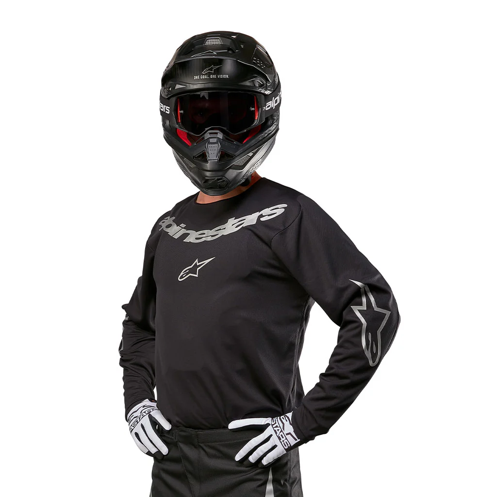 Alpinestars - 2024 Fluid Graphite Black/Silver Jersey - Image 3