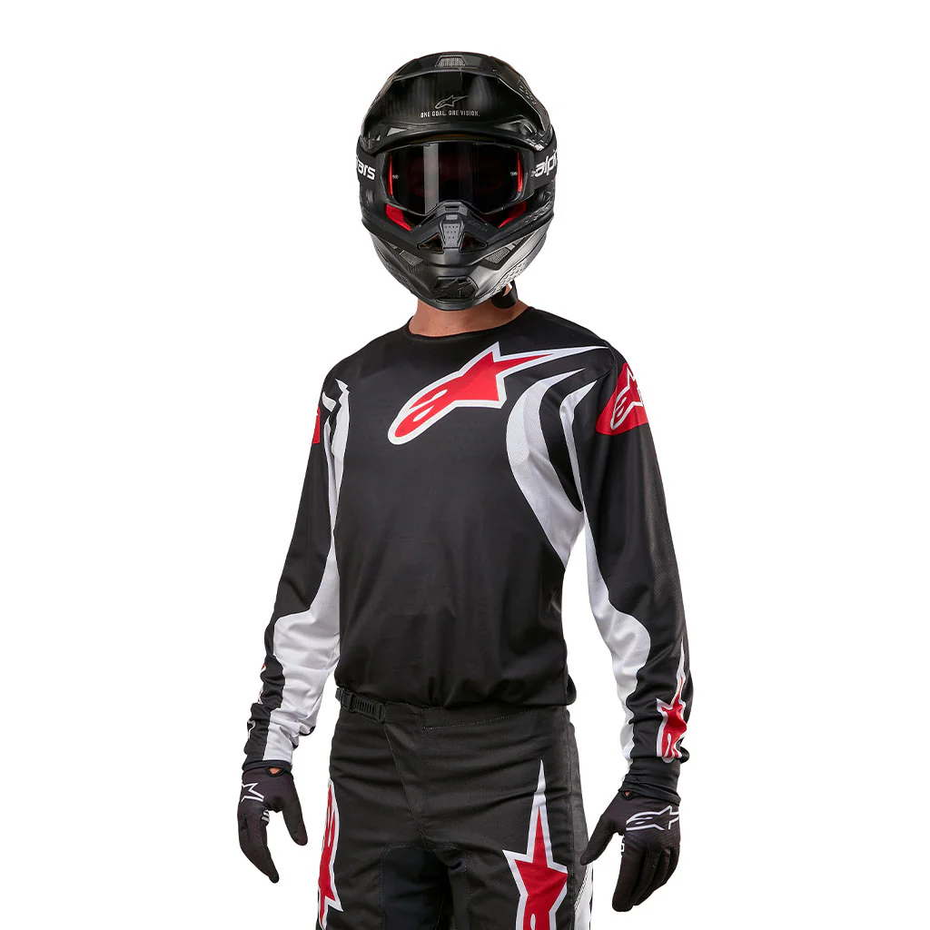 Alpinestars - 2024 Fluid Lucent Black/White Jersey - Image 3