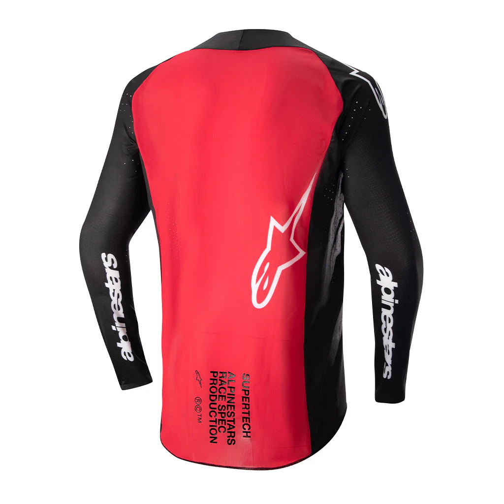Alpinestars - 2024 Supertech Ward Black/Red Jersey - Image 2