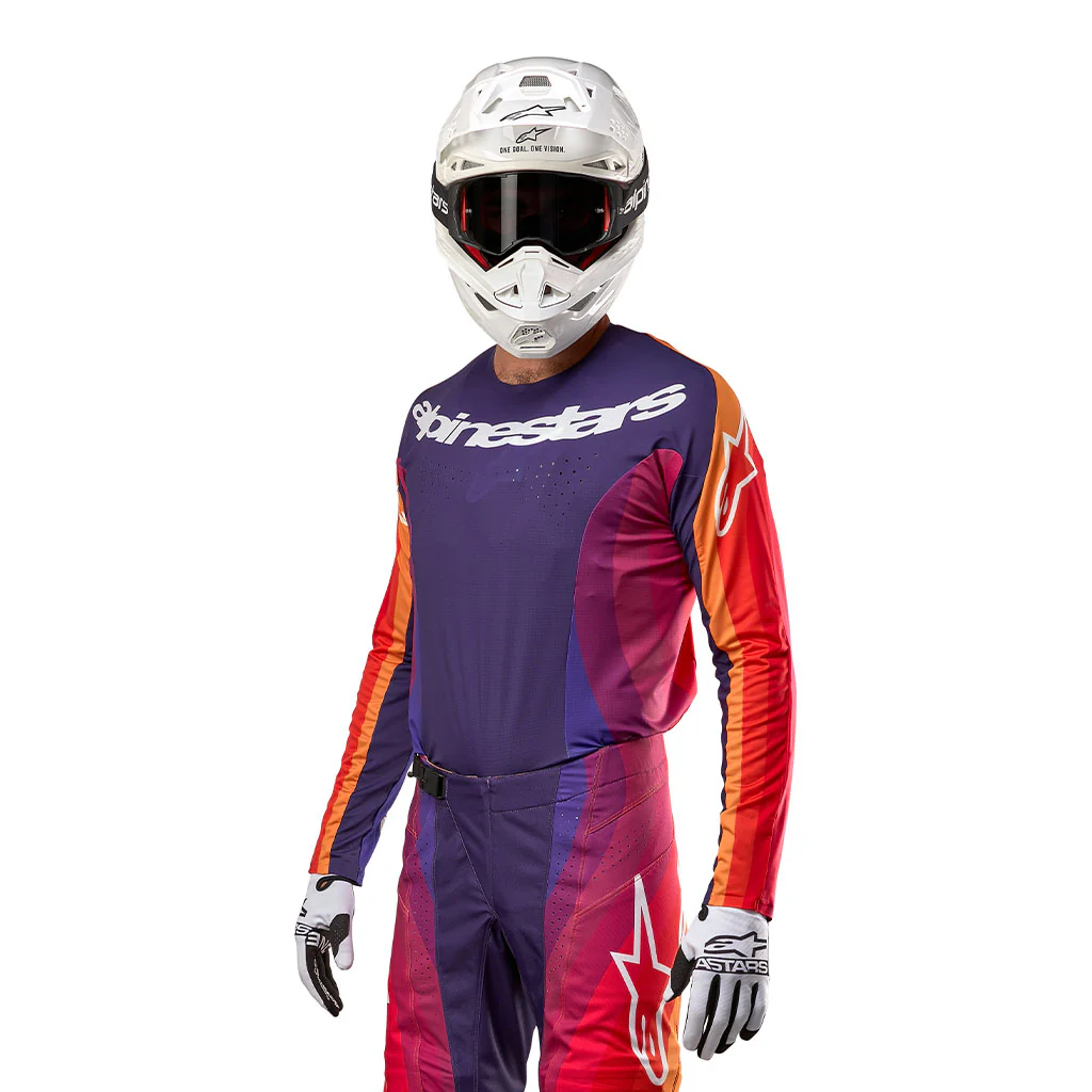 Alpinestars - 2024 Techstar Pneuma Purple/Orange Jersey - Image 3