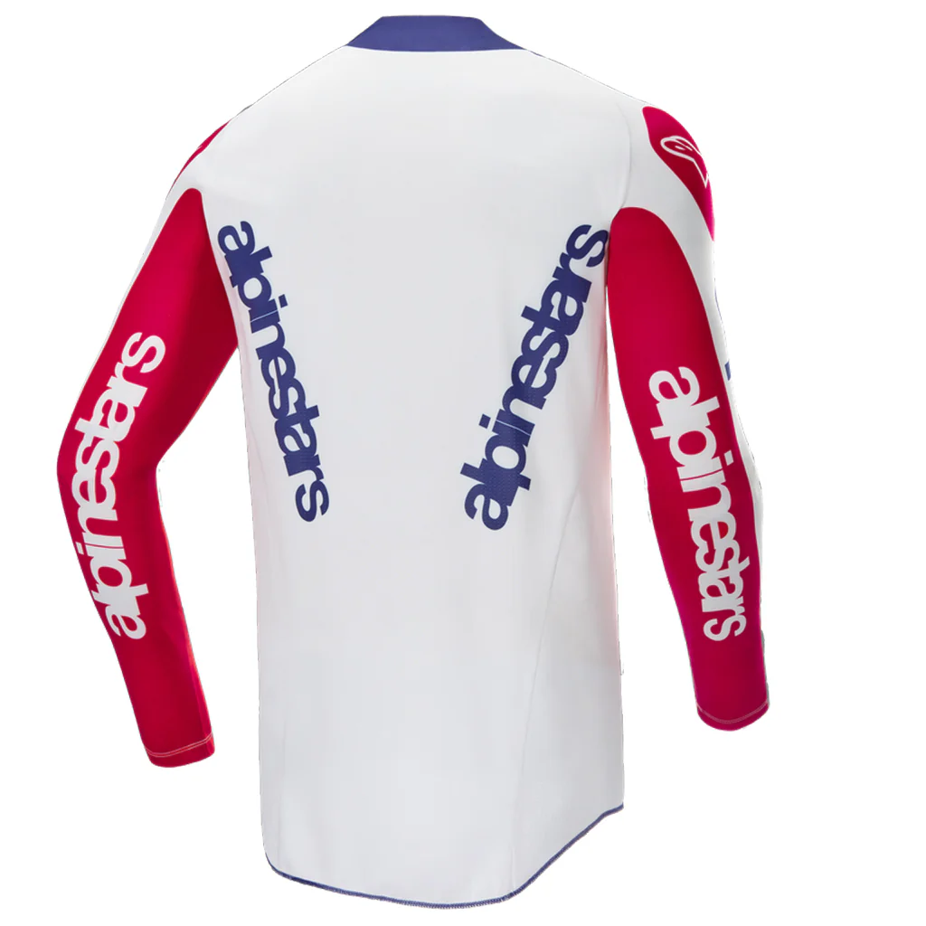 Alpinestars - 2025 LE Techstar Fortitude White/Red/Blue Jersey - Image 2