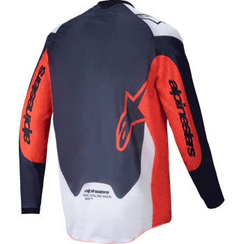 Alpinestars - 2025 Pro-Dura Navy Hot-Orange White Jersey - Image 2