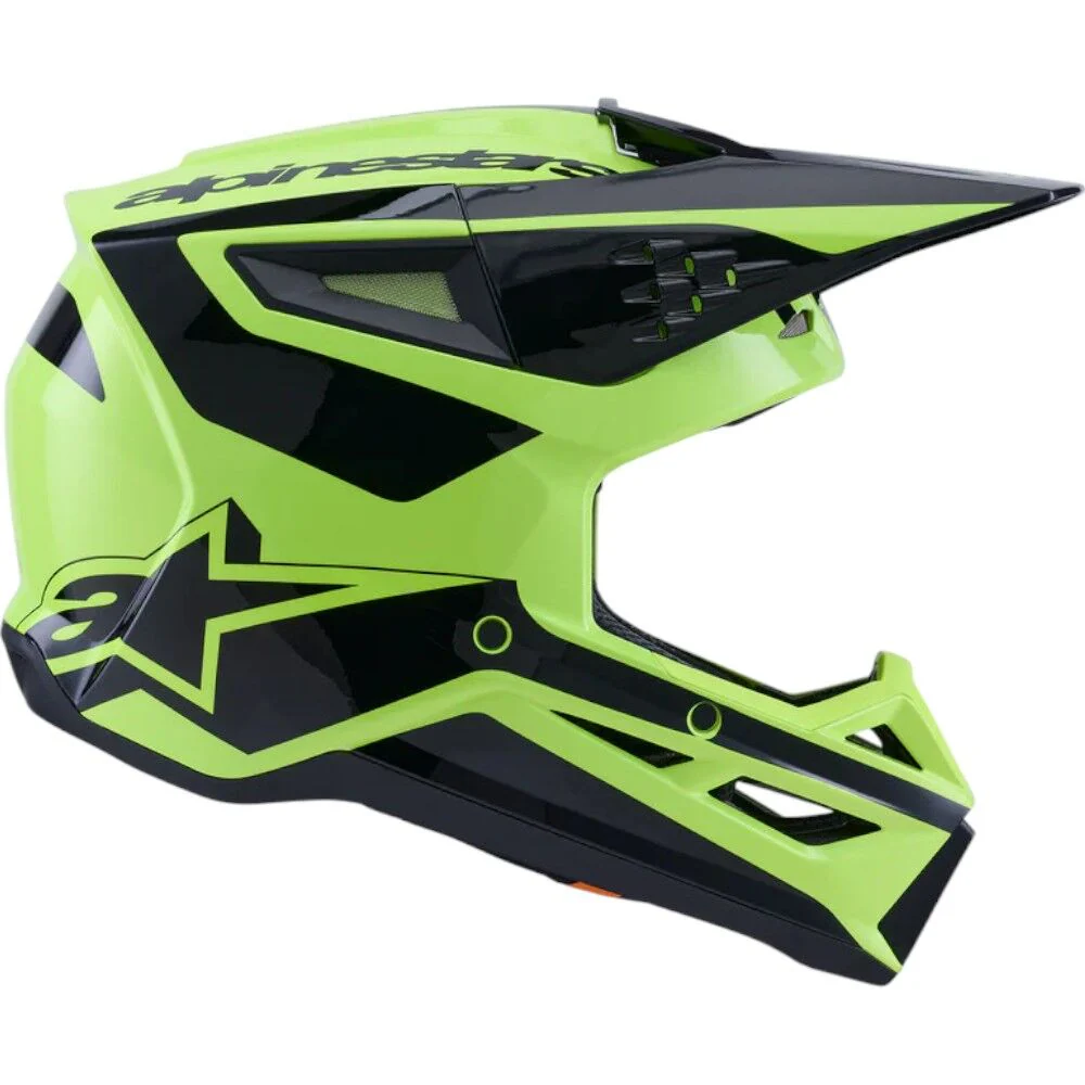 Alpinestars - 2025 SM3 Heat Fluoro Yellow/Black Helmet - Image 5