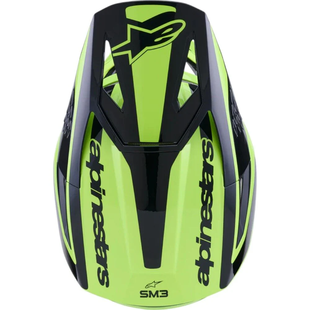 Alpinestars - 2025 SM3 Heat Fluoro Yellow/Black Helmet - Image 7