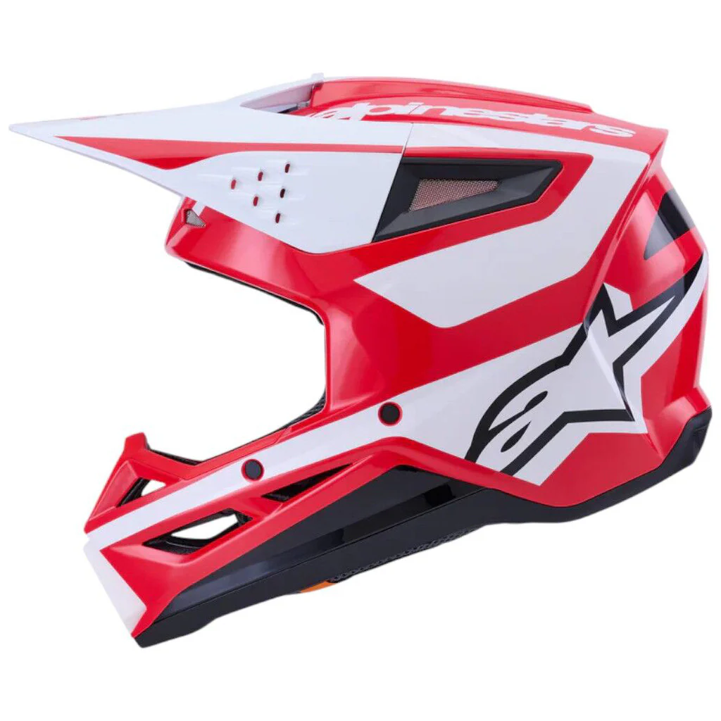 Alpinestars - 2025 SM3 Heat Red/White/Black Gloss Helmet - Image 2