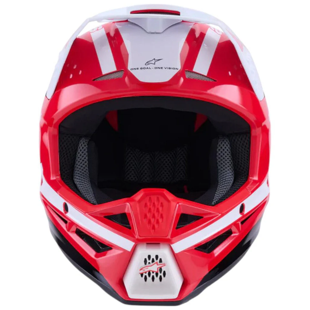 Alpinestars - 2025 SM3 Heat Red/White/Black Gloss Helmet - Image 3