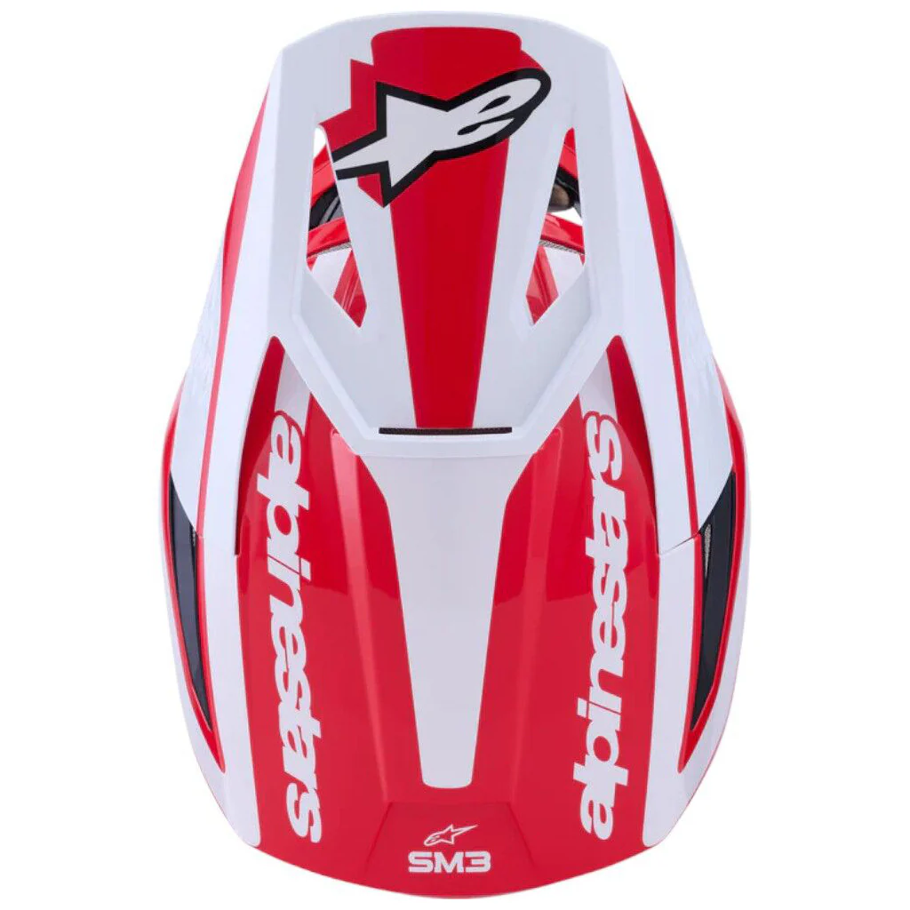 Alpinestars - 2025 SM3 Heat Red/White/Black Gloss Helmet - Image 6