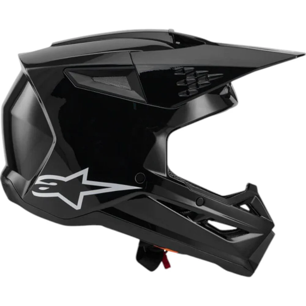 Alpinestars - 2025 SM3 Solid Black Gloss Helmet - Image 5