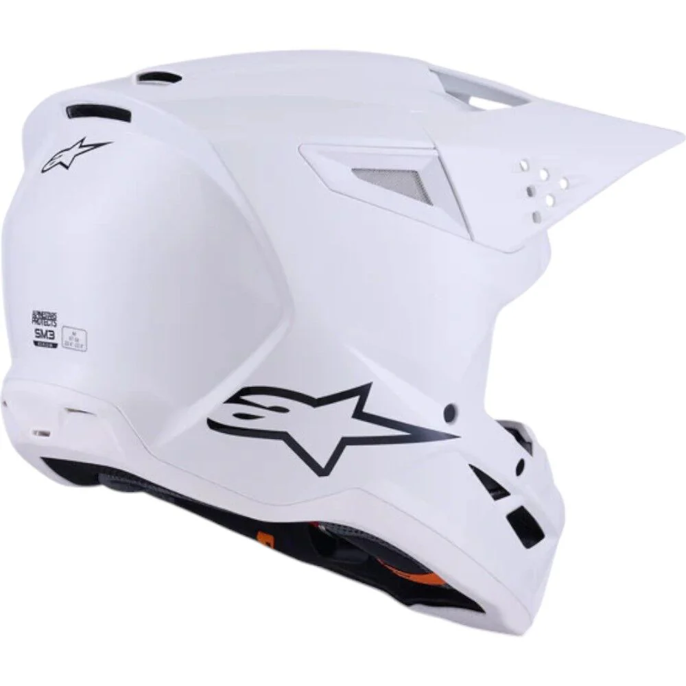 Alpinestars - 2026 SM3 Solid White Gloss Helmet - Image 4