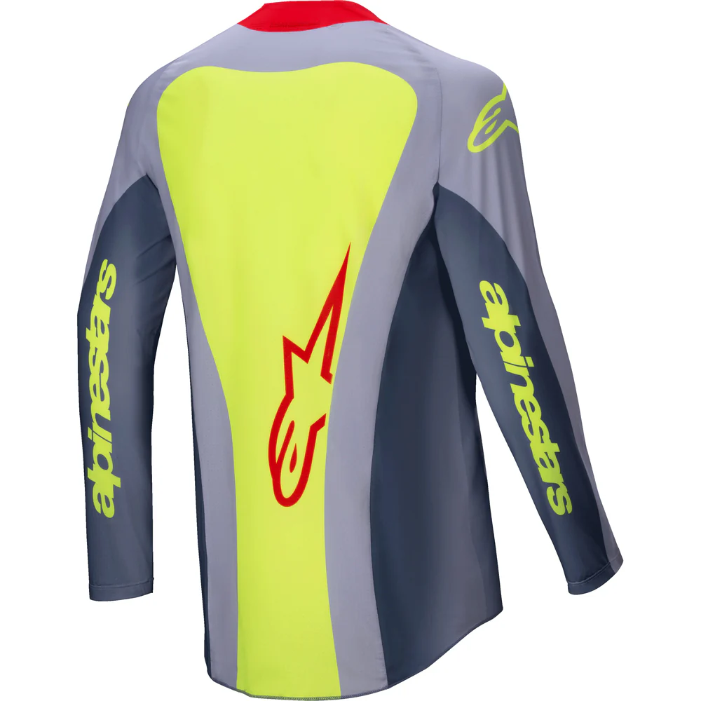 Alpinestars - 2025 Techstar Melt Bright-Red Gray Jersey - Image 2
