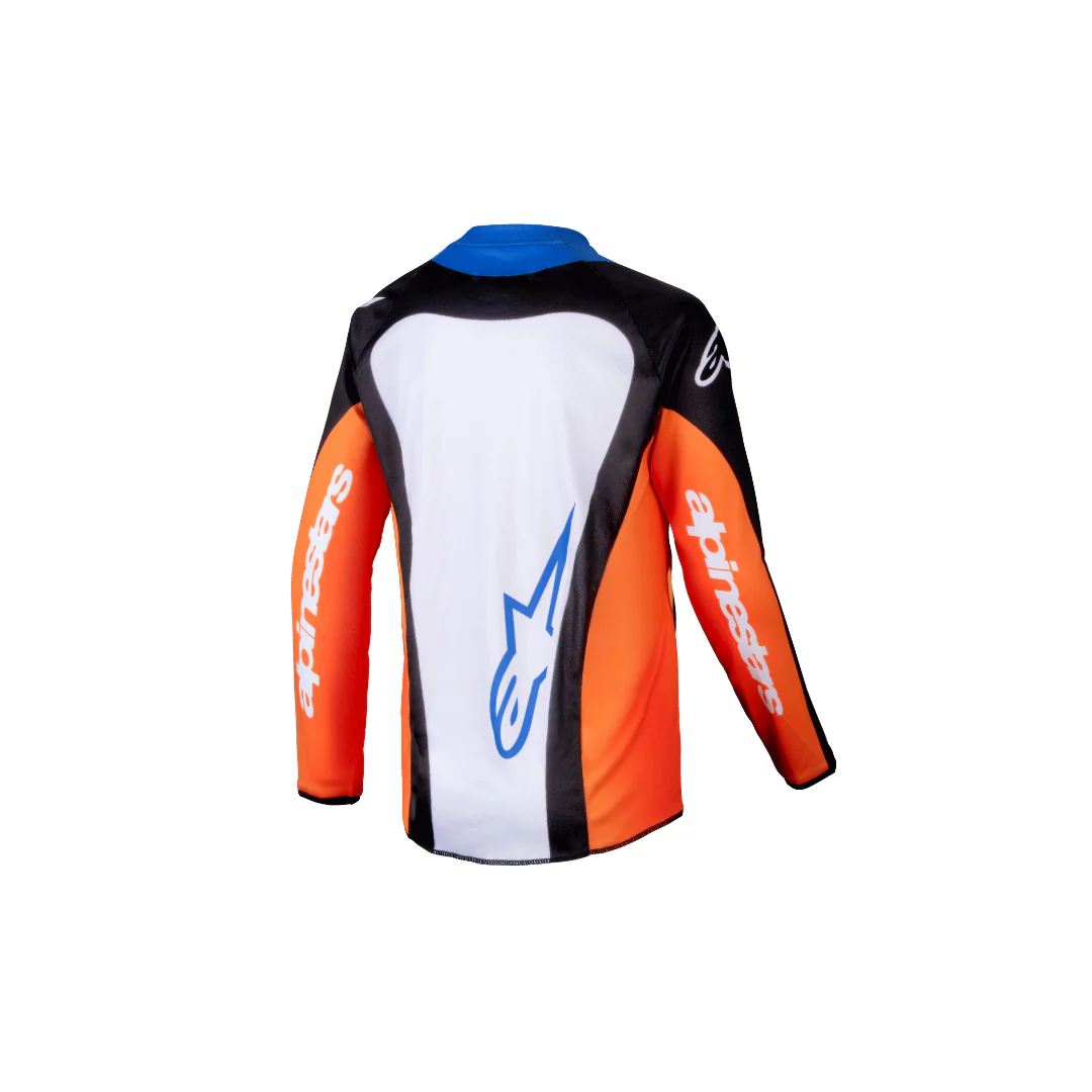 Alpinestars - 2025 Youth Racer Melt Orange Blue Jersey - Image 2