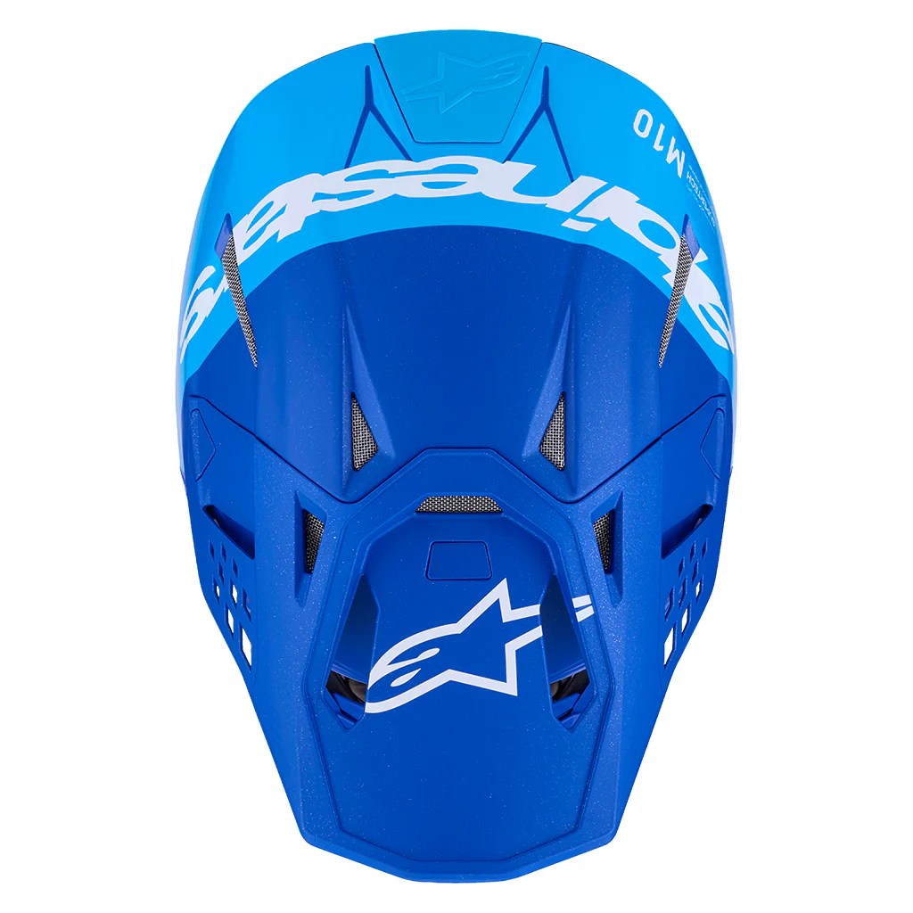 Alpinestars - 2026 SM10 Supertech Flood Blue/Black/Carbon Helmet - Image 3