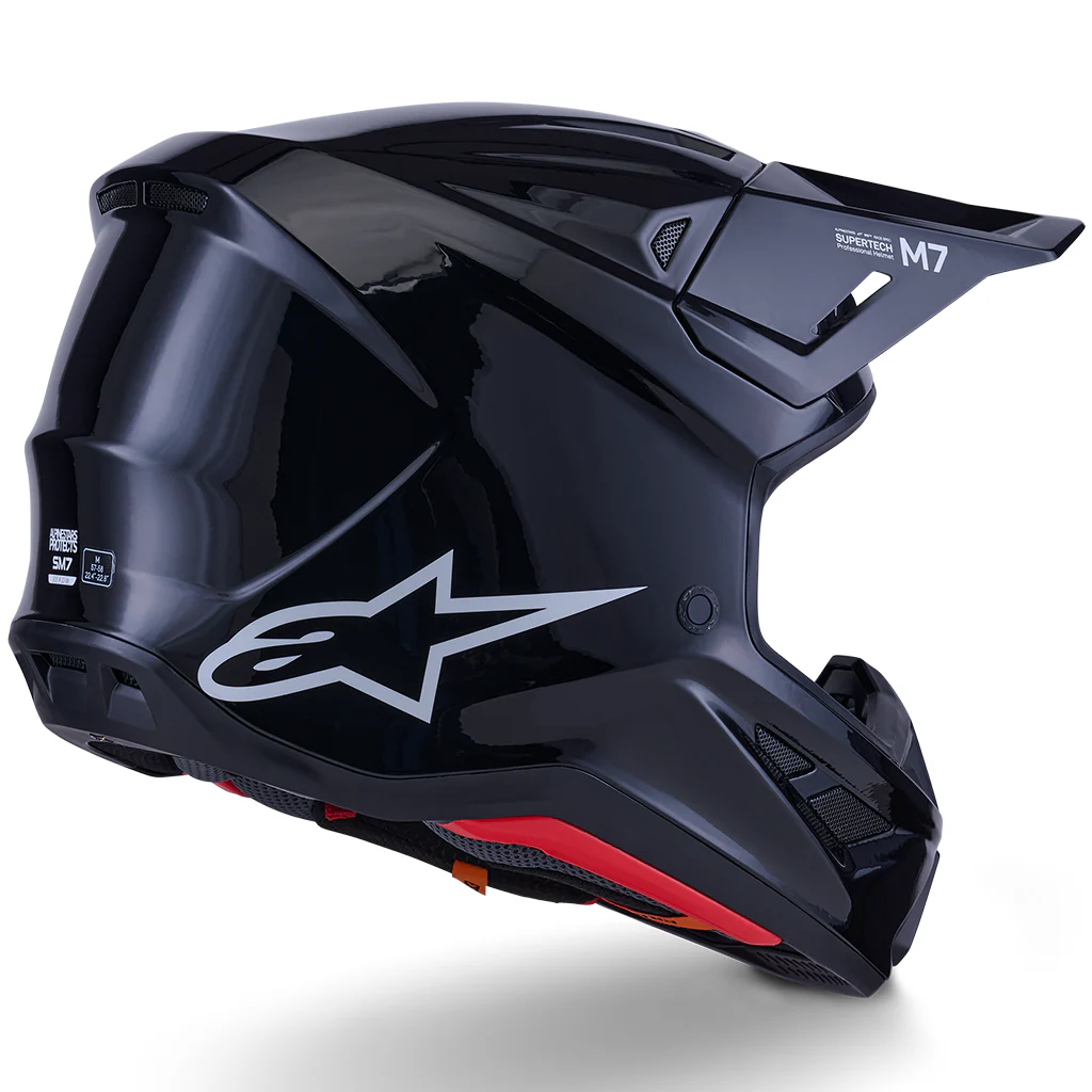 Alpinestars - 2026 SM7 Solid Gloss Black Helmet - Image 2