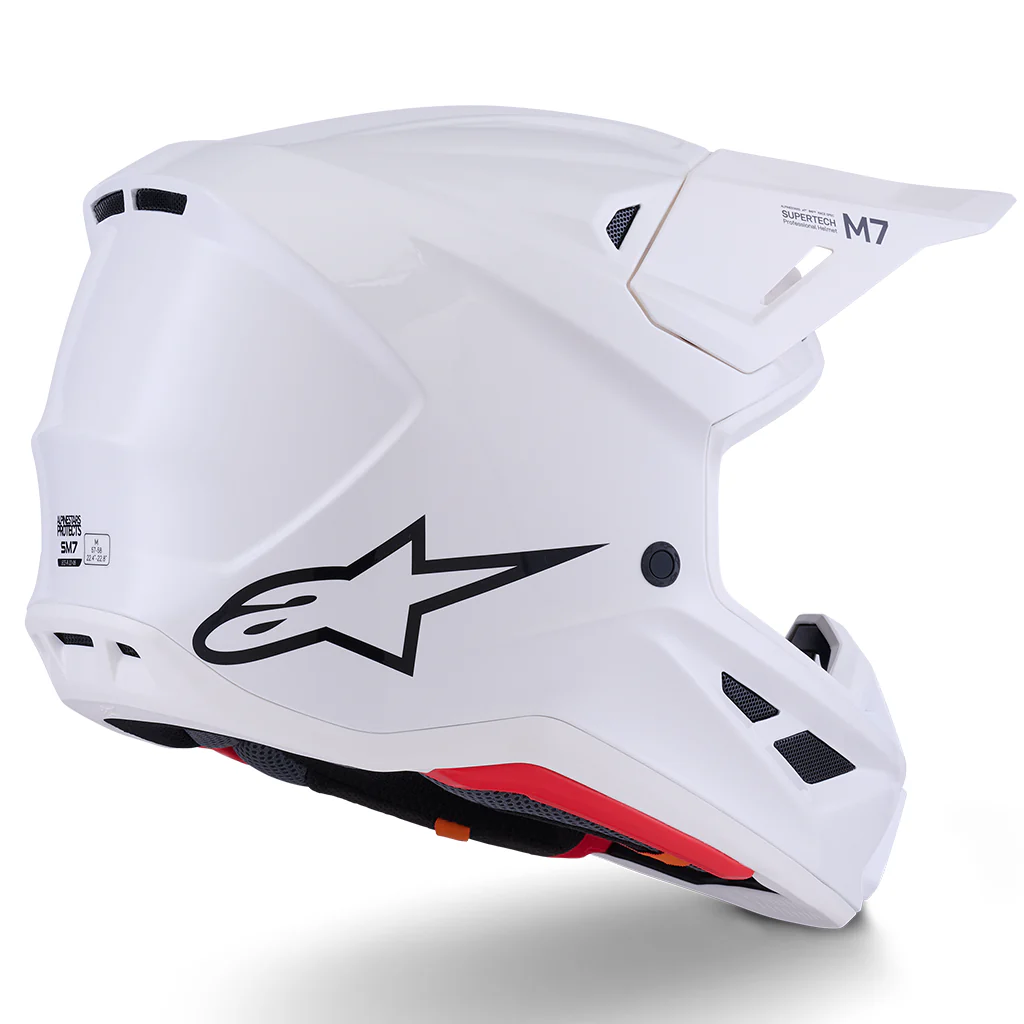 Alpinestars - 2026 SM7 Solid Gloss White Helmet - Image 2