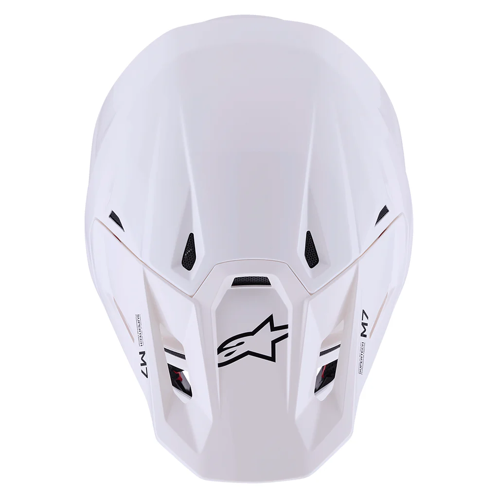 Alpinestars - 2026 SM7 Solid Gloss White Helmet - Image 3