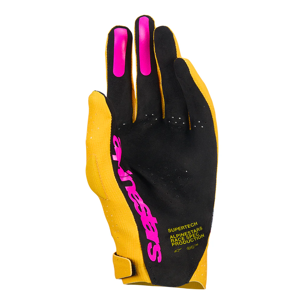 Alpinestars - 2026 Supertech Gold/Black/Pink MX Gloves - Image 2