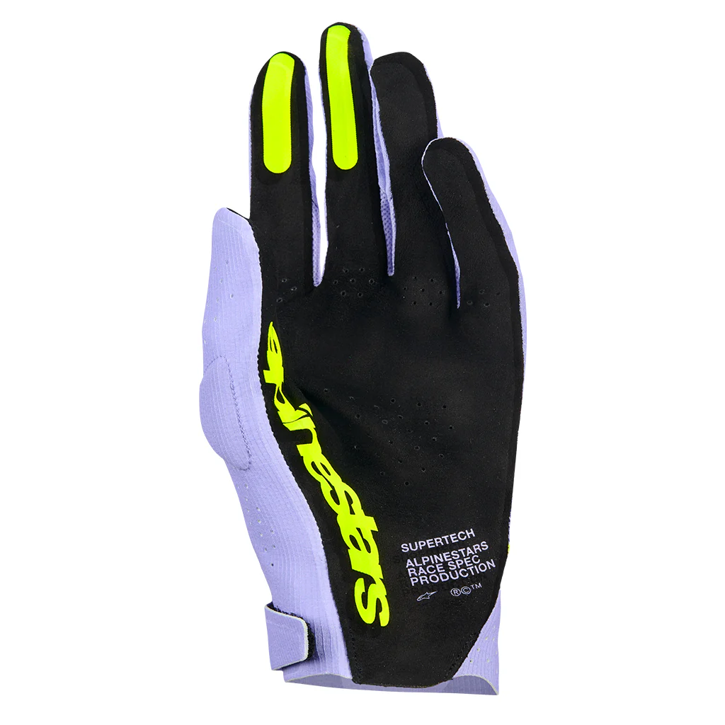 Alpinestars - 2026 Supertech Lavender/Violet/Yellow MX Gloves - Image 2
