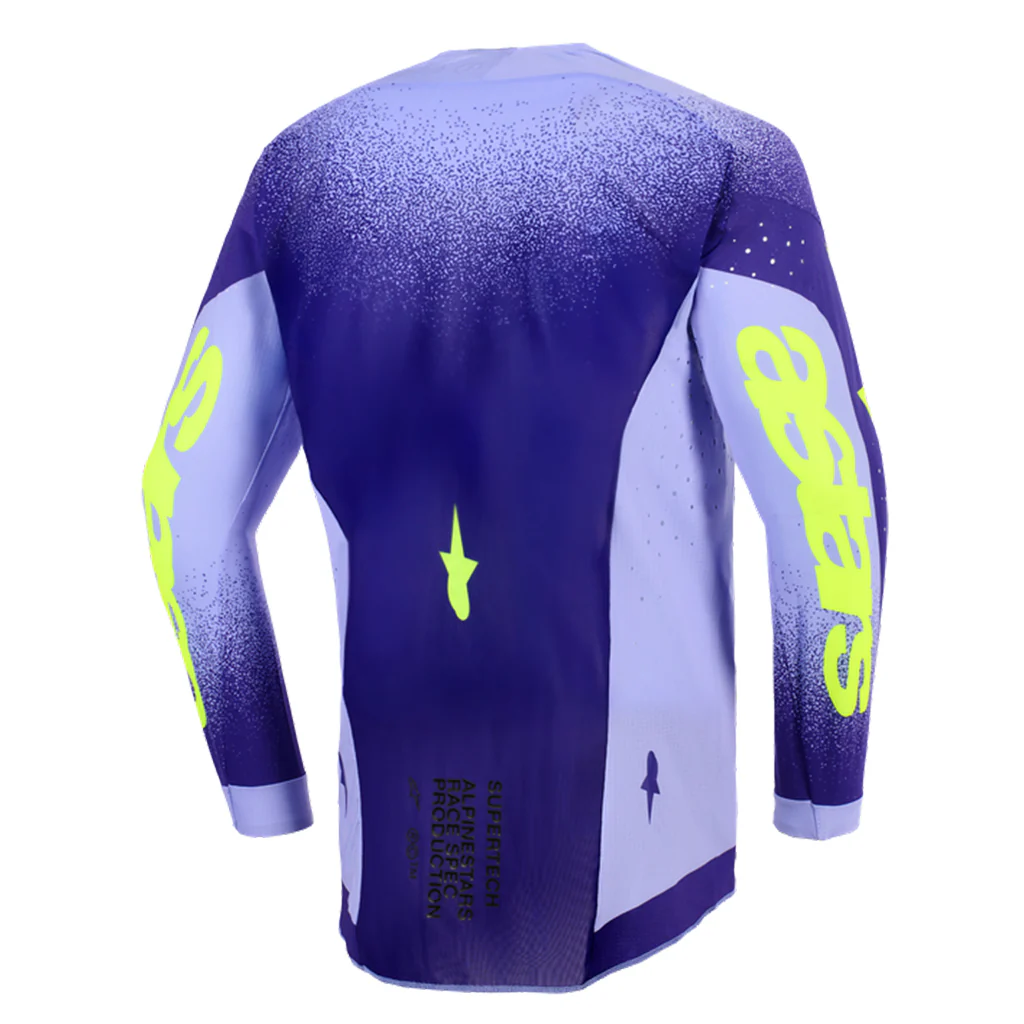 Alpinestars - 2026 Supertech Scenz Purple/Yellow Jersey - Image 2