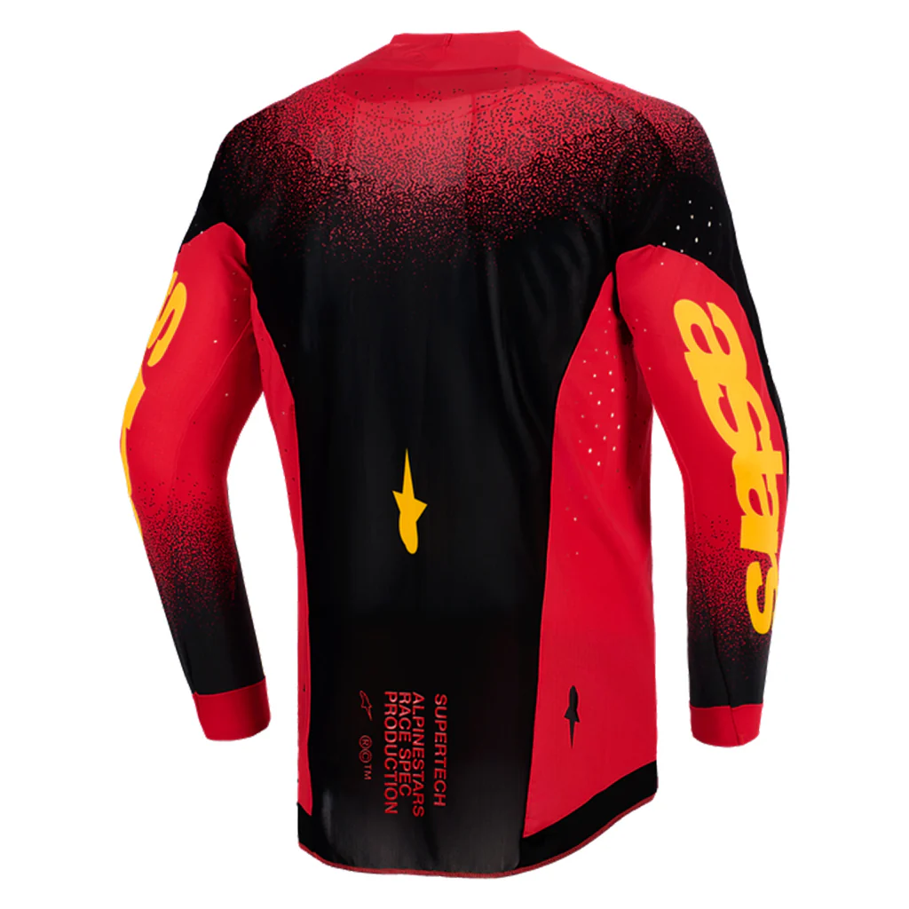 Alpinestars - 2026 Supertech Scenz Red/Black/Yellow Jersey - Image 2