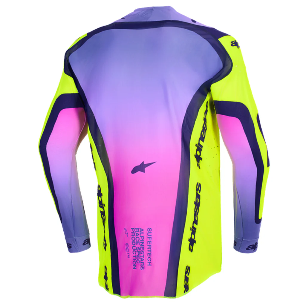 Alpinestars - 2026 Supertech Vista Yellow/Purple/Black Jersey - Image 2