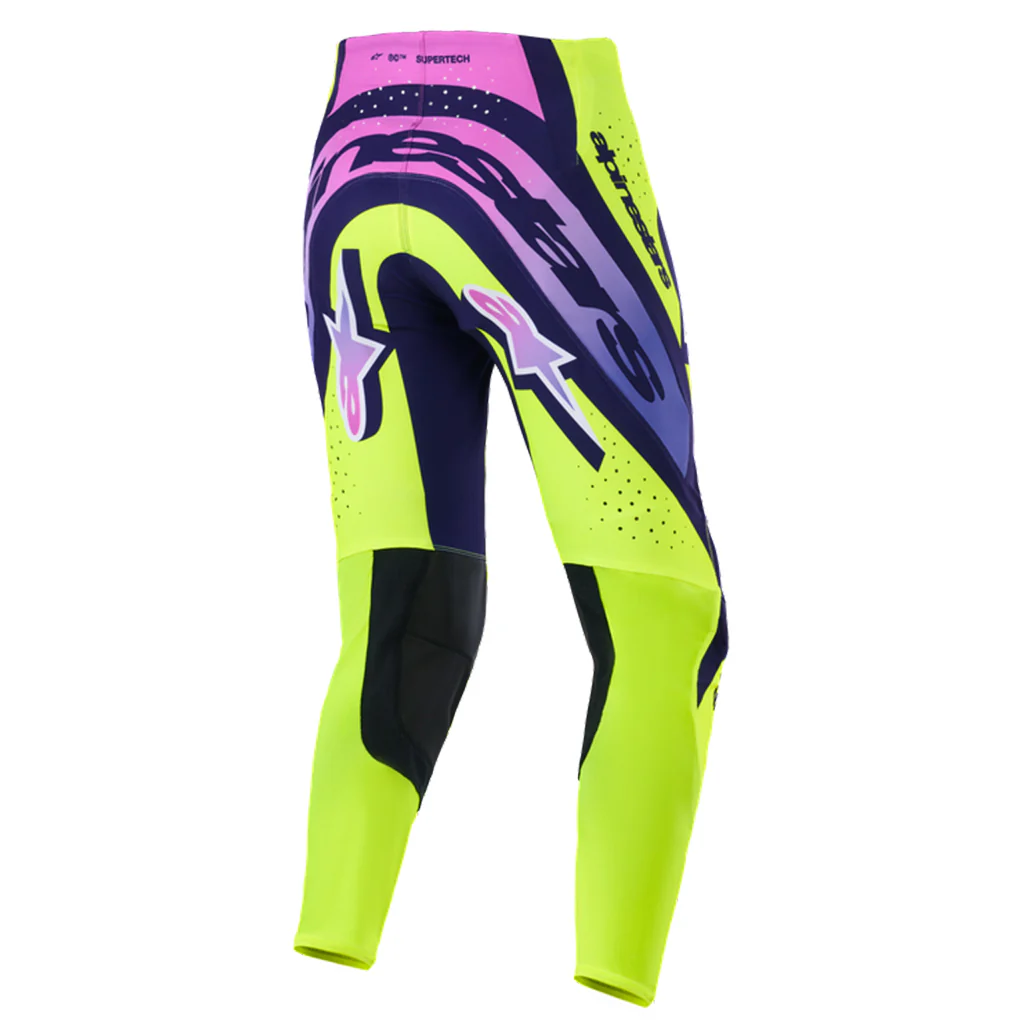 Alpinestars - 2026 Supertech Vista Yellow/Purple/Black Pant - Image 2