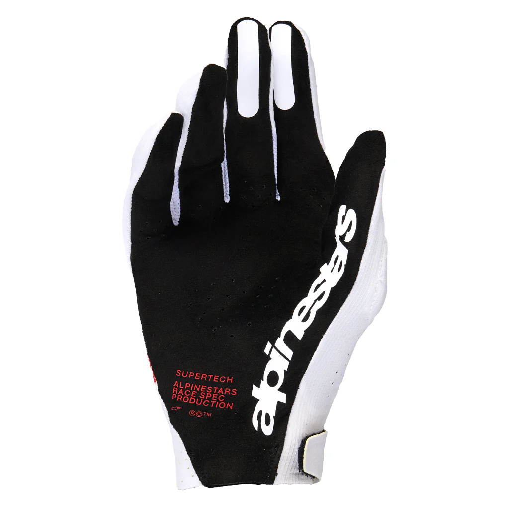 Alpinestars - 2026 Supertech White/Black/Red MX Gloves - Image 2