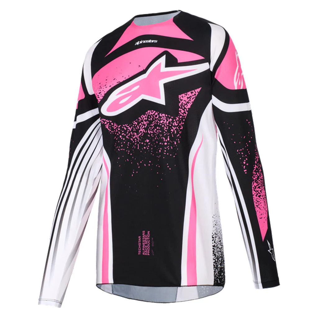 Alpinestars - 2026 Womens Techstar Nomur Black/White/Fuschia MX Combo - Image 2