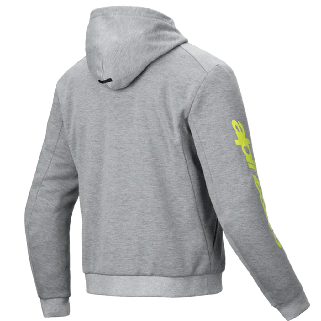 Alpinestars - Chrome V2 Grey/Yellow Sport Hoodie - Image 2