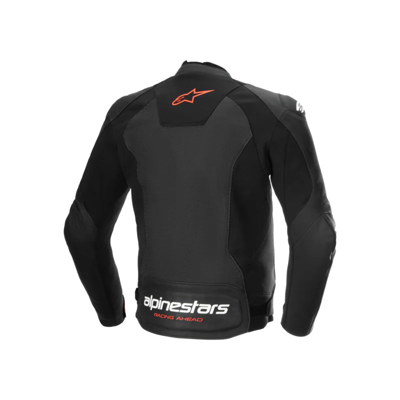 Alpinestars - Faster V3 Black/Red Air Leather Jacket - Image 2