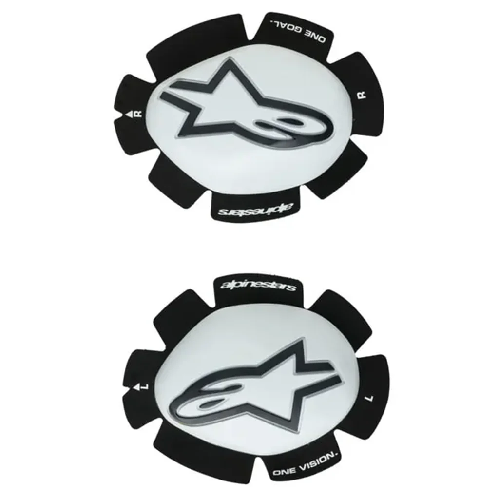 Alpinestars - GP Plus White/Black Knee Slider - OSFA