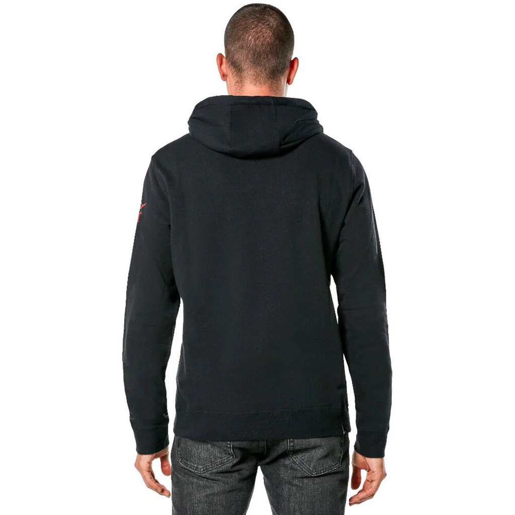 Alpinestars - Linear Wordmark V3 Black/White/Red Hoodie - Image 3