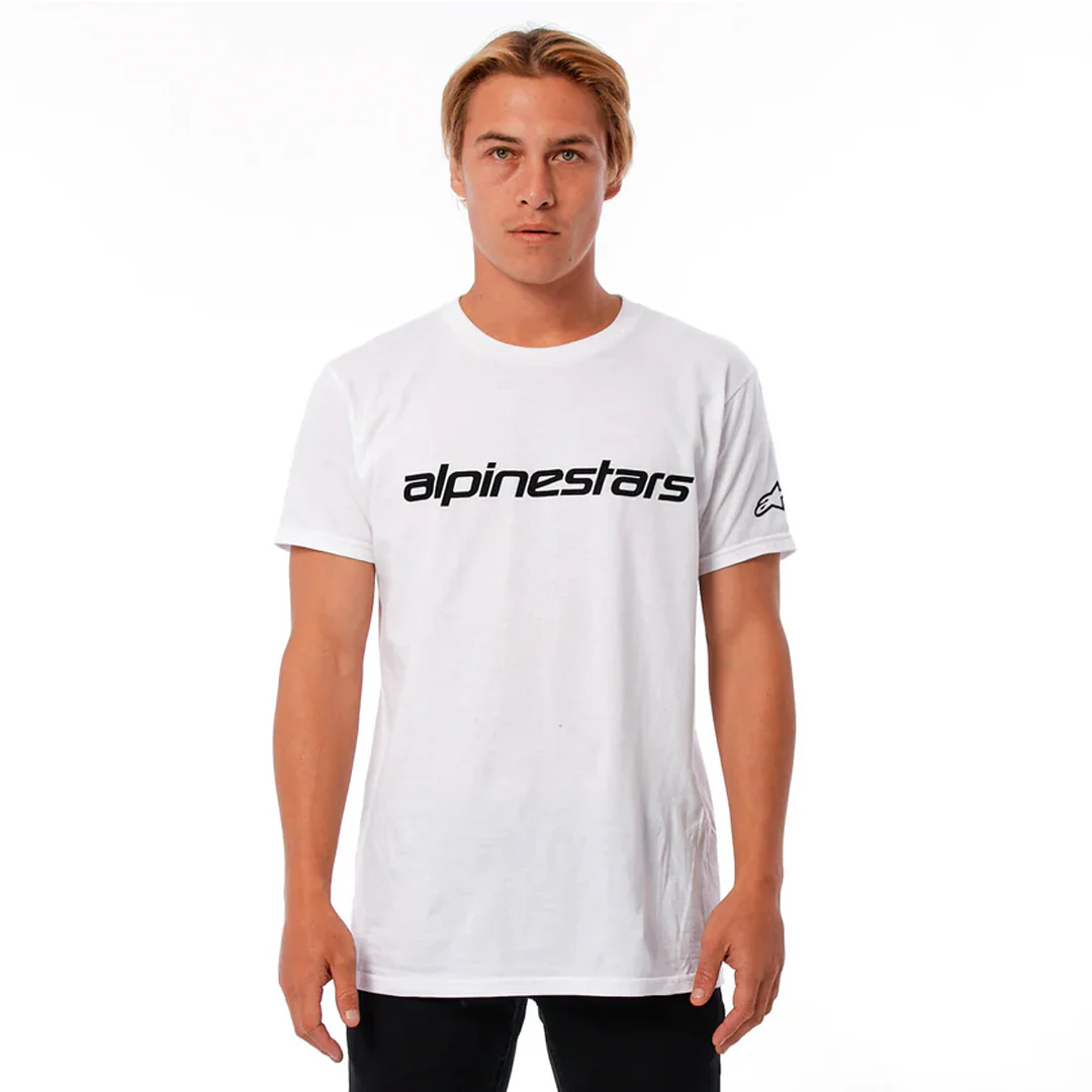 Alpinestars - Linear Wordmark White/Black Tee - Image 2