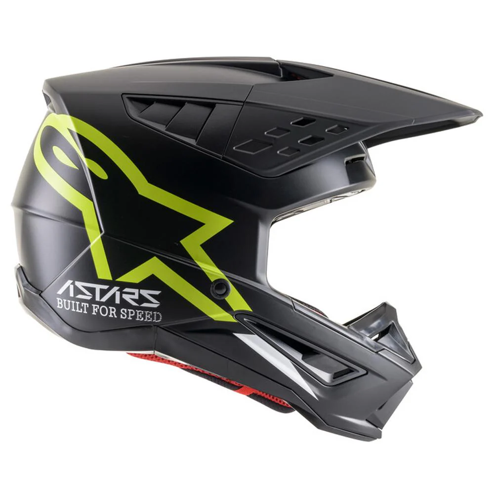 Alpinestars - 2023 SM5 Compass Matte Black/Yellow Helmet - Image 3