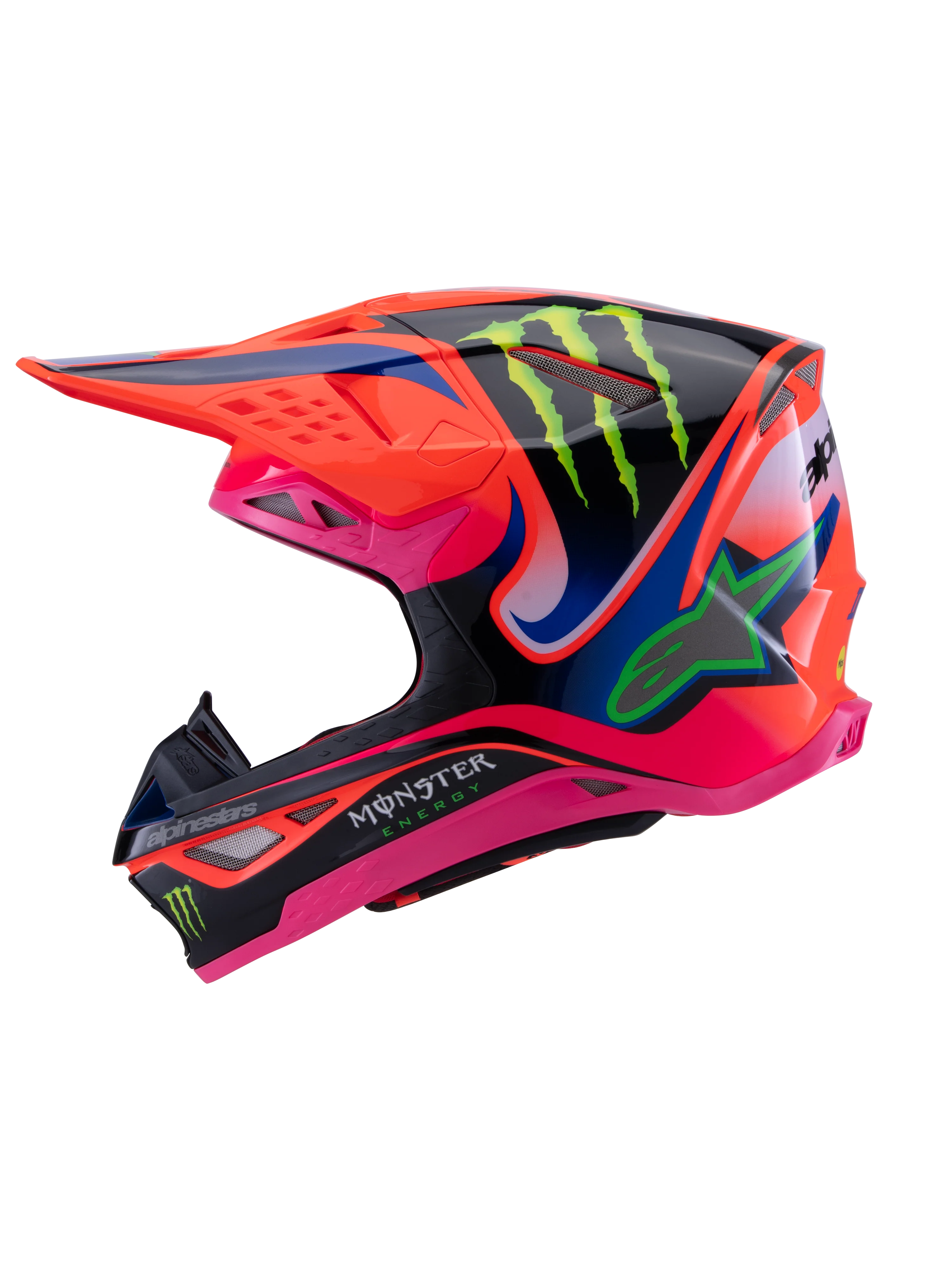 Alpinestars - SM10 Deegan Orange Purple Pink MX Helmet - Image 2