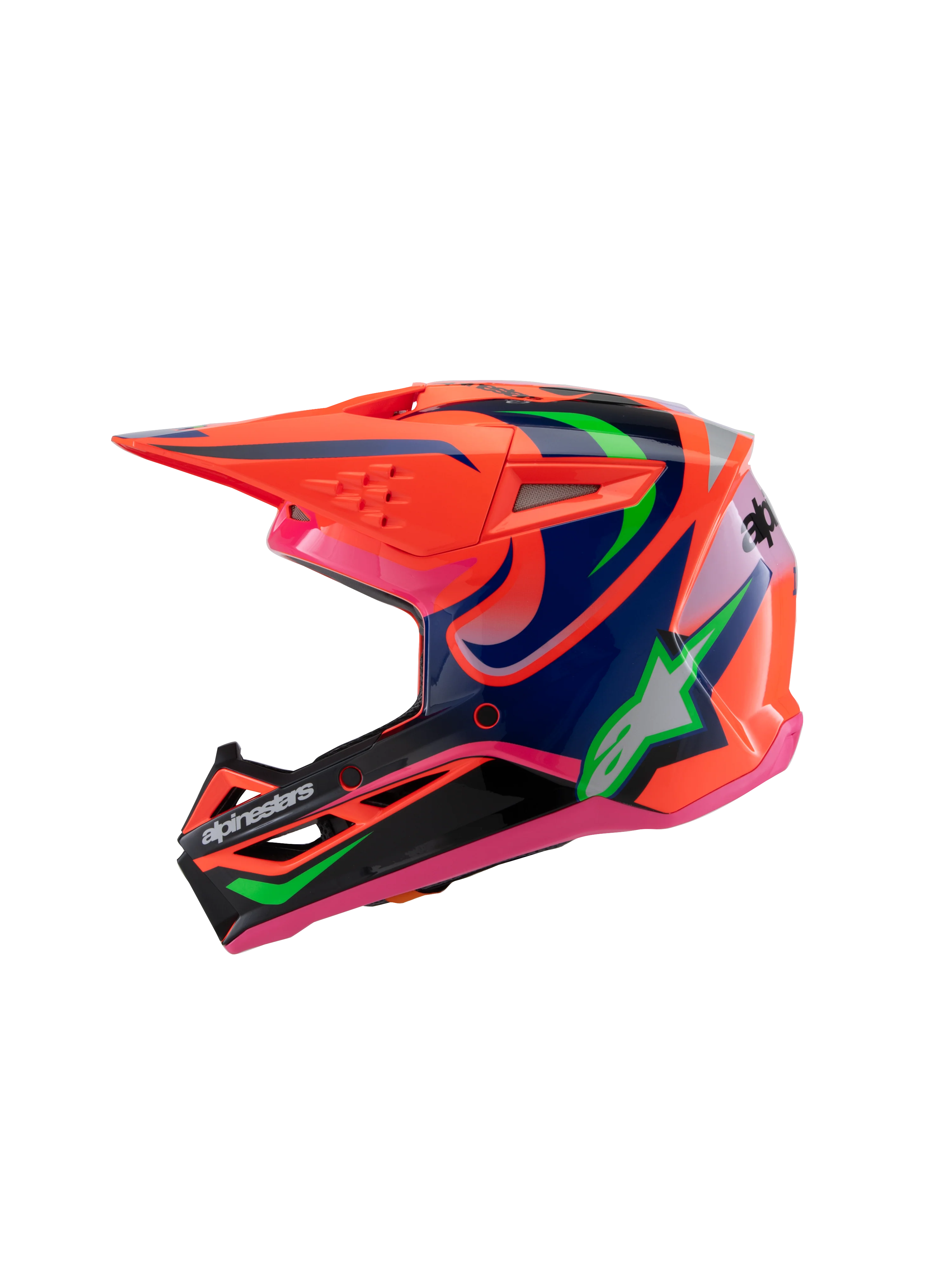 Alpinestars - 2025 SM3 Youth Deegan Orange Purple Pink MX Helmet - Image 4