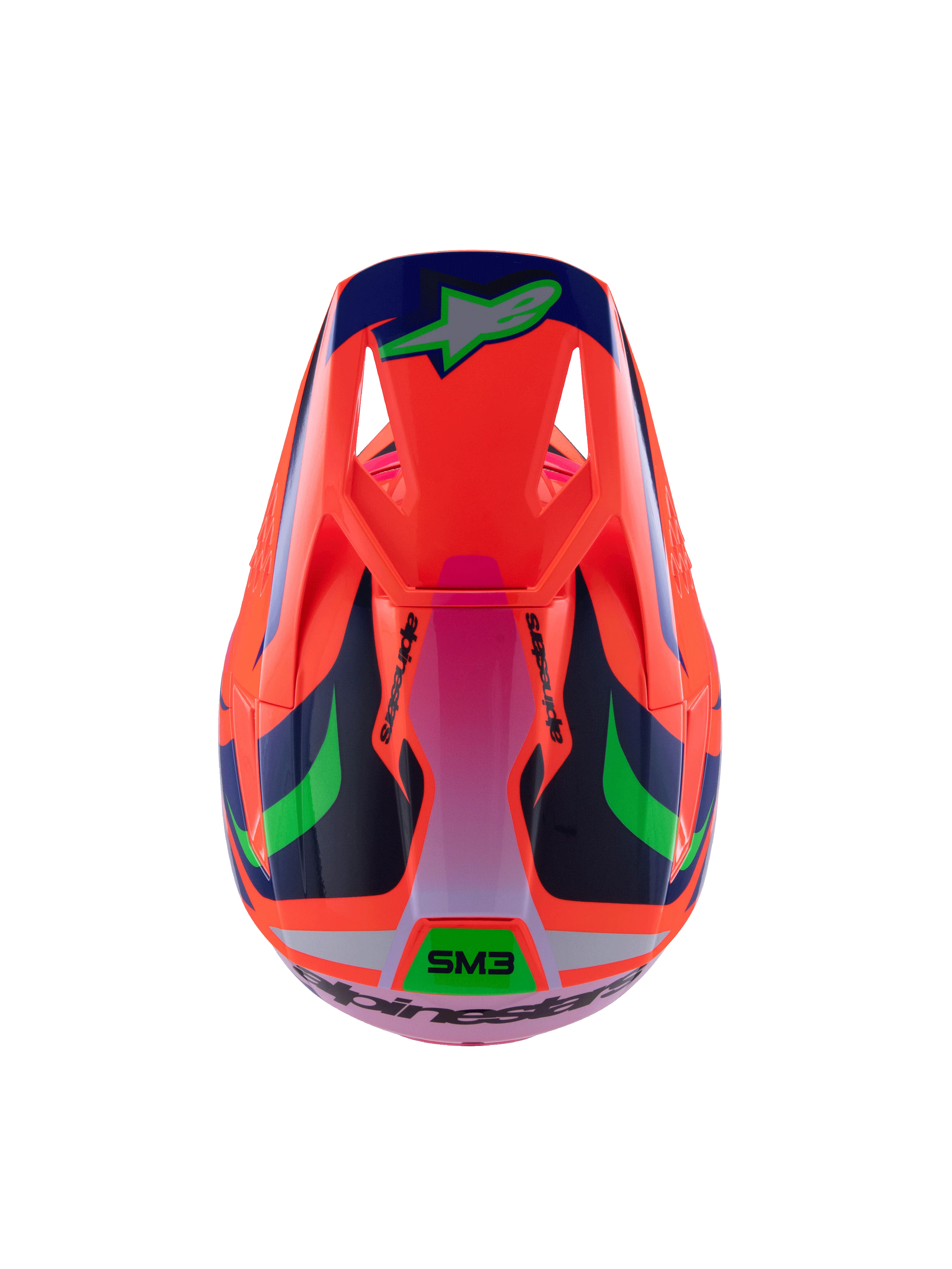 Alpinestars - 2025 SM3 Youth Deegan Orange Purple Pink MX Helmet - Image 6
