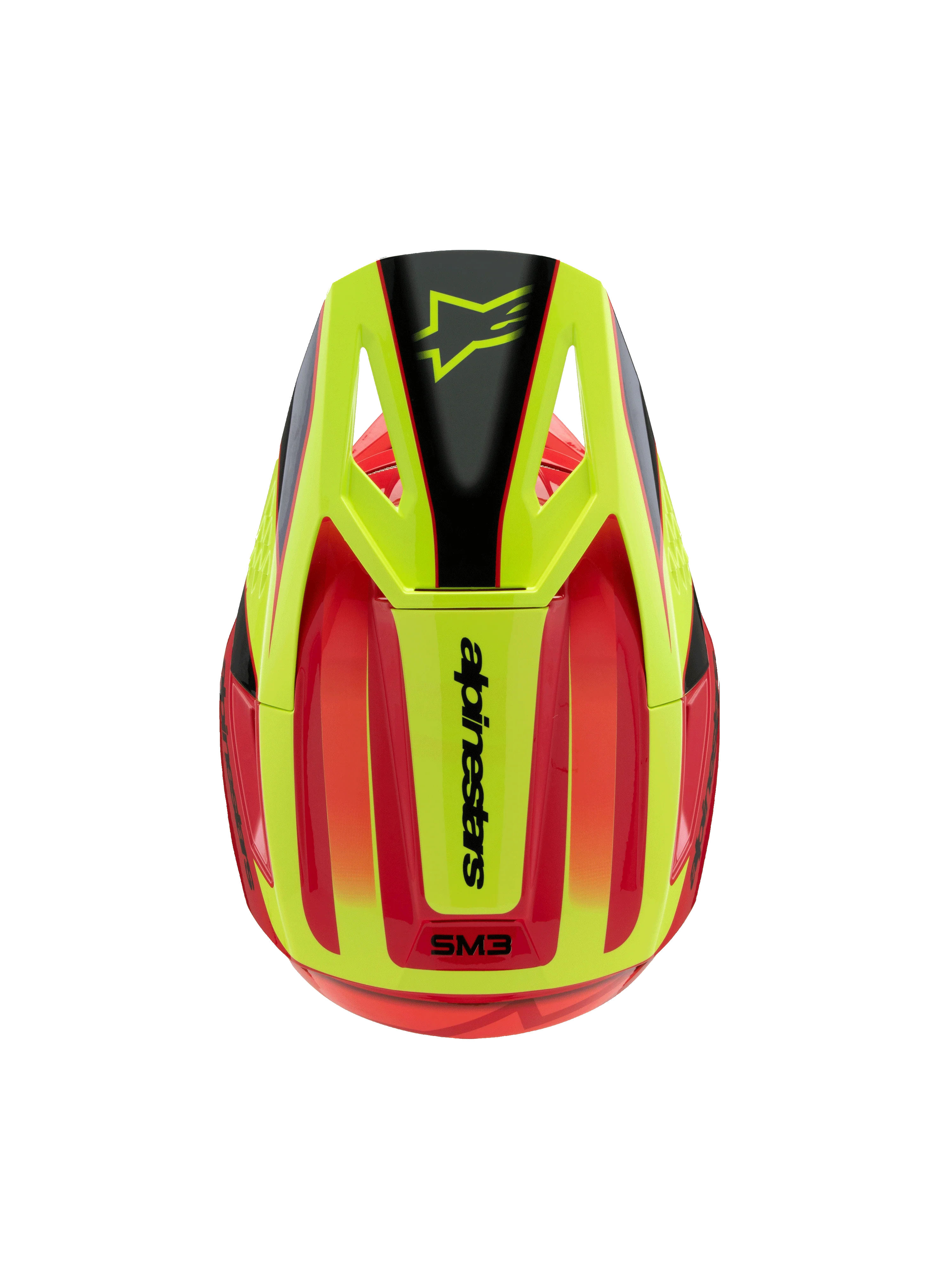 Alpinestars - 2025 SM3 Youth Fray Red Yellow Black MX Helmet - Image 6