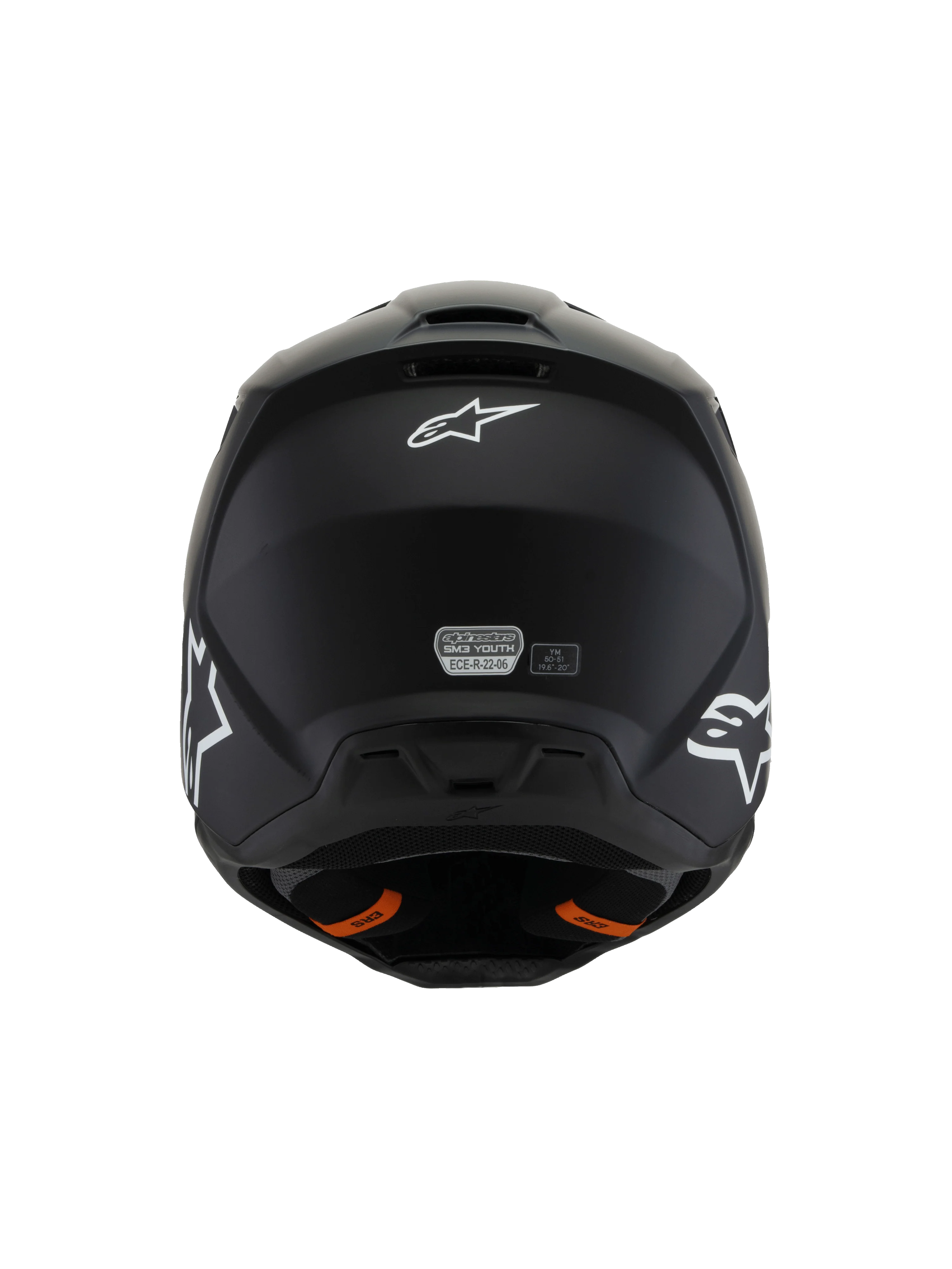 Alpinestars - 2025 SM3 Youth Solid Black Matt MX Helmet - Image 5