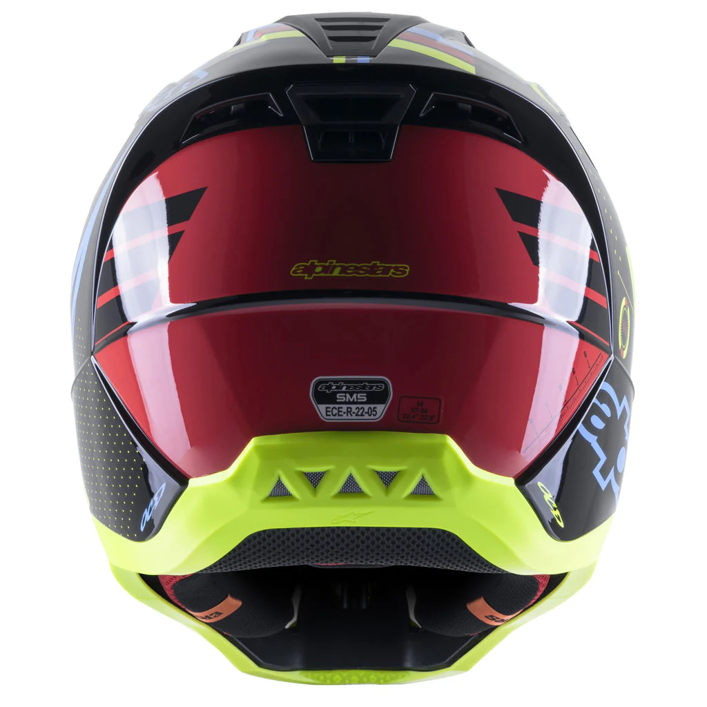 Alpinestars - 2023 SM5 Action Black/Yellow Helmet - Image 3
