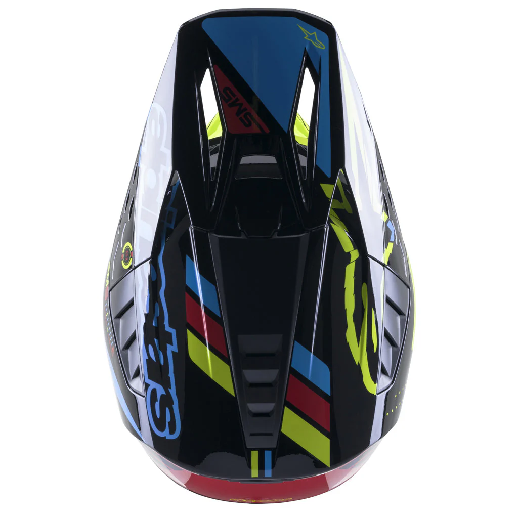 Alpinestars - 2023 SM5 Action Black/Yellow Helmet - Image 4