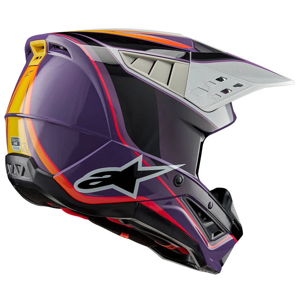 Alpinestars - 2025 SM5 Sail Violet/Black/Silver Helmet - Image 2