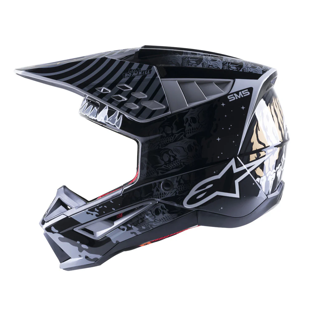 Alpinestars - 2023 SM5 Solar Flare Black/Grey Helmet - Image 2