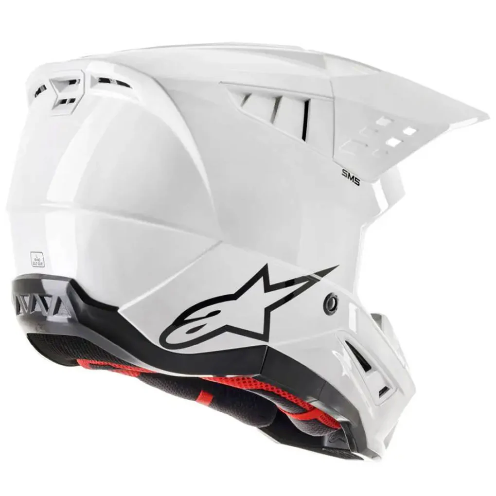 Alpinestars - 2025 SM5 Solid Gloss White Helmet - Image 2