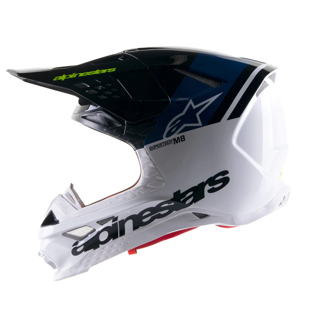 Alpinestars - S-M8 Radium Blue/White Helmet - Image 2